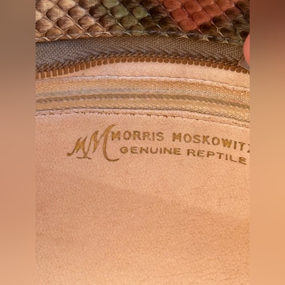 Vintage Morris Moskowitz Reptile Handbag Crossbody 1970’s - Picture 6 of 16